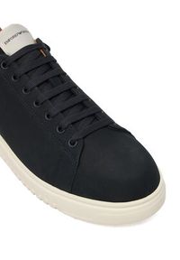 Emporio Armani Sneakersy EM003663 AF19998 U8139 Granatowy. Kolor: niebieski. Materiał: nubuk, skóra #6