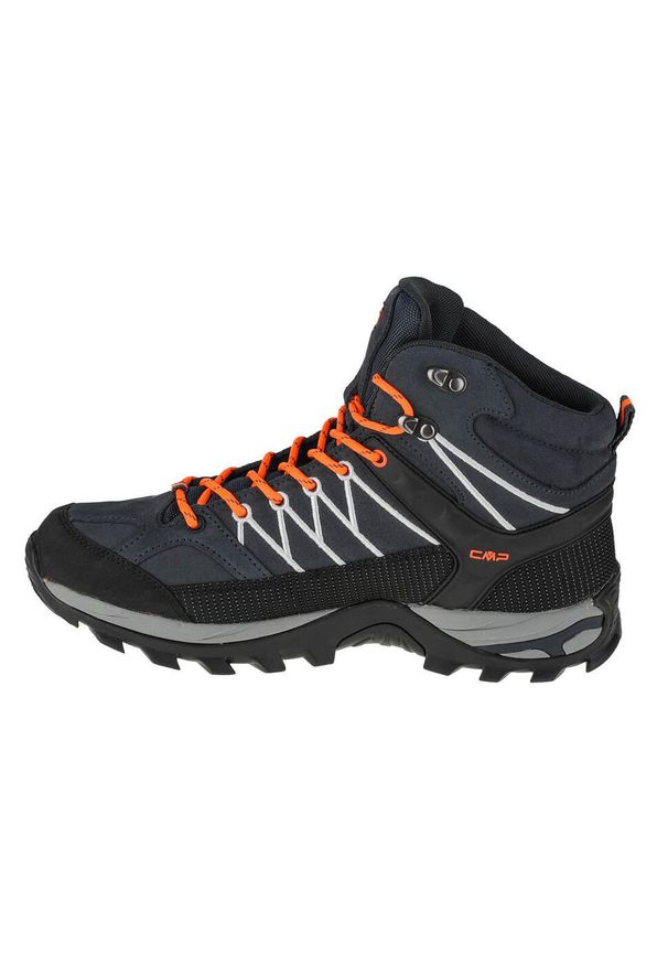 Buty trekkingowe męskie, CMP Rigel Mid. Kolor: pomarańczowy, wielokolorowy, czarny, szary, czerwony. Materiał: tkanina, materiał, skóra, syntetyk
