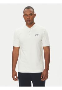 EA7 Emporio Armani Polo 7M000183 AF13511 U0005 Biały Regular Fit. Typ kołnierza: polo. Kolor: biały. Materiał: bawełna