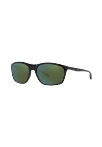Emporio Armani okulary przeciwsłoneczne 0EA4179.50176R męskie kolor czarny. Kształt: prostokątne. Kolor: czarny #5