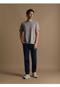 Reserved - Bawełniany t-shirt regular fit - szary. Kolor: szary. Materiał: bawełna #1
