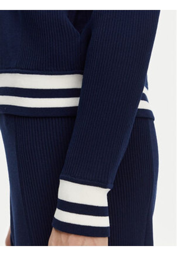 Fracomina Kardigan FJ25ST7003K41601 Granatowy Regular Fit. Kolor: niebieski. Materiał: wiskoza