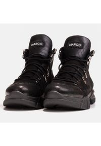 Marco Shoes Sportowe botki damskie z lekkim ociepleniem jesienno-zimowym czarne. Kolor: czarny. Sezon: jesień, zima. Styl: sportowy #2