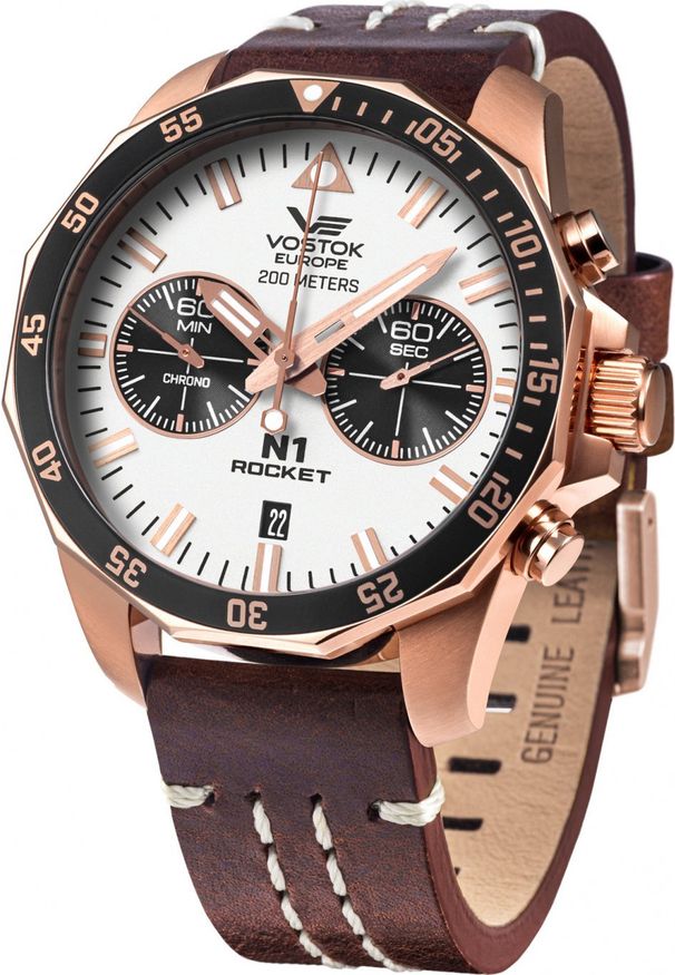 Zegarek Vostok Europe Zegarek męski Vostok Europe 6S21-225B619 brązowy. Kolor: brązowy