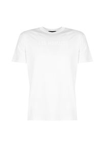 Les Hommes T-Shirt "LH Logo" | LBT1026700F | Mężczyzna | Biały. Kolor: biały. Materiał: bawełna, elastan. Wzór: nadruk. Styl: klasyczny, elegancki #3