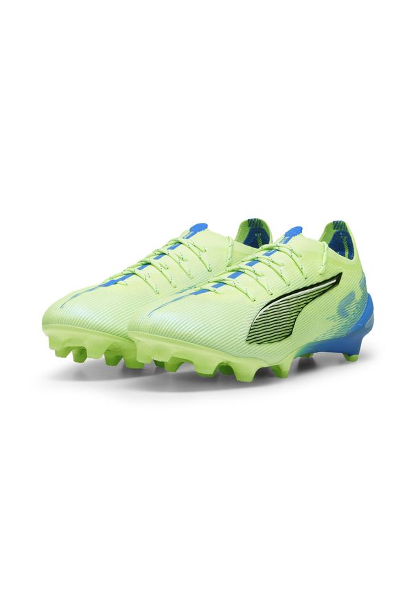 Puma - Buty piłkarskie unisex PUMA ULTRA 5 ULTIMATE FG. Kolor: biały, niebieski, żółty, wielokolorowy. Materiał: syntetyk, materiał. Sport: piłka nożna