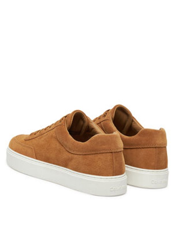 Calvin Klein Sneakersy Clean Cup Low Laceup Oxf Su HM0HM01880 Biały. Kolor: biały. Materiał: skóra