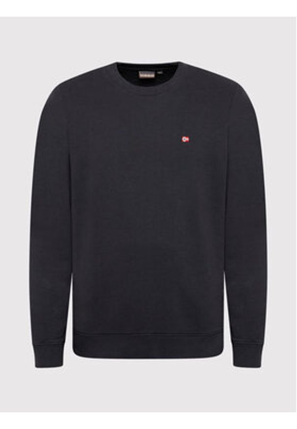 Napapijri Bluza Balis NP0A4FQW Czarny Regular Fit. Kolor: czarny. Materiał: bawełna