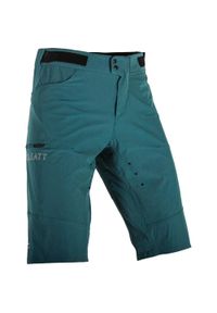 Spodenki rowerowe (+spodenki kolarskie z pampersem w zestawie) LEATT Shorts MTB. Kolor: zielony, niebieski, wielokolorowy. Sport: kolarstwo