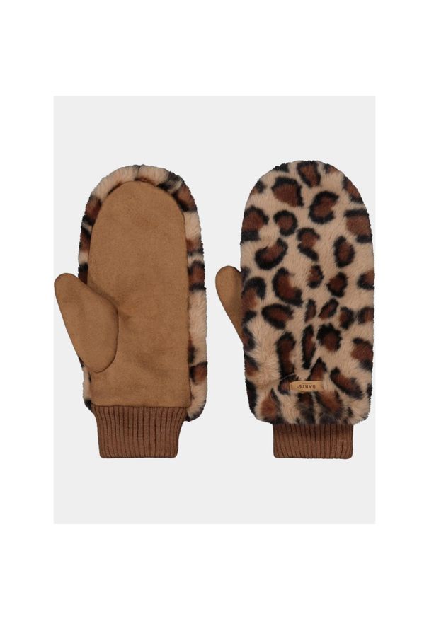 Rękawiczki Damskie Barts Fur Mitts. Kolor: brązowy. Sezon: zima. Sport: turystyka piesza
