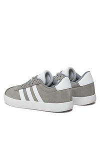 Adidas - adidas Sneakersy Vl Court 3.0 K ID6314 Szary. Kolor: szary. Materiał: zamsz, skóra