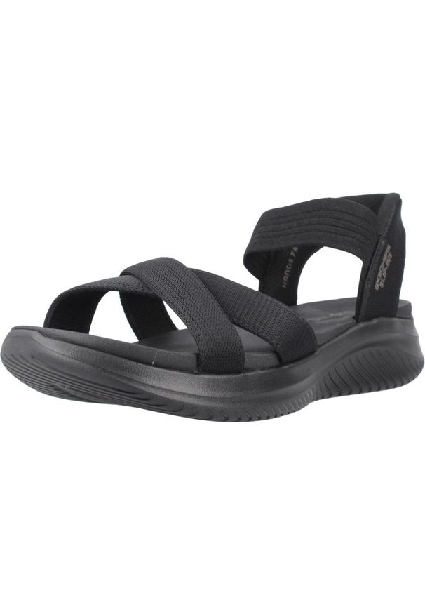 skechers - Sandały SKECHERS SLIP - INS ULTRA FLEX 3.0 Czarny. Kolor: czarny. Materiał: tkanina. Model: Skechers Sport. Sport: turystyka piesza