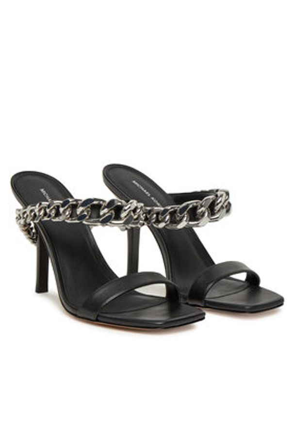 MICHAEL Michael Kors Klapki Bianca 40S5BCHS2L Czarny. Kolor: czarny. Materiał: skóra