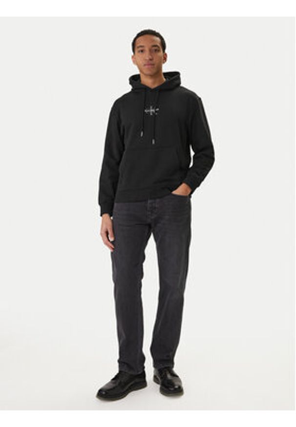 Calvin Klein Jeans Bluza LV04RD243G Czarny Regular Fit. Kolor: czarny. Materiał: bawełna