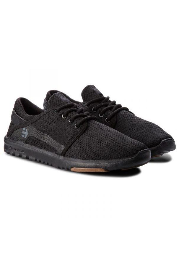 Buty Męskie na deskorolkę Etnies Scout – Black/Black/Gum. Kolor: czarny. Materiał: guma. Sport: skateboard