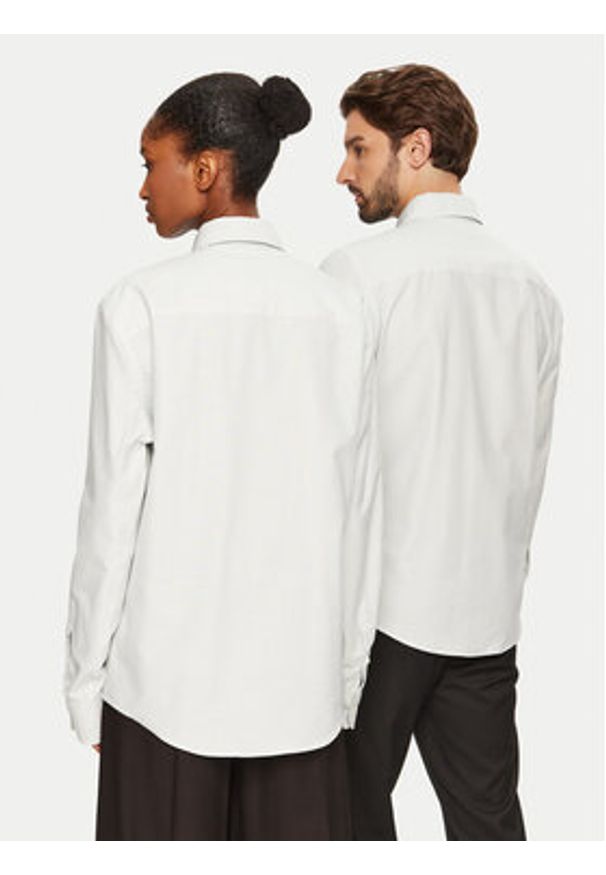 AMI PARIS Koszula USH063.CO0087 4017 Biały Regular Fit. Kolor: biały. Materiał: bawełna