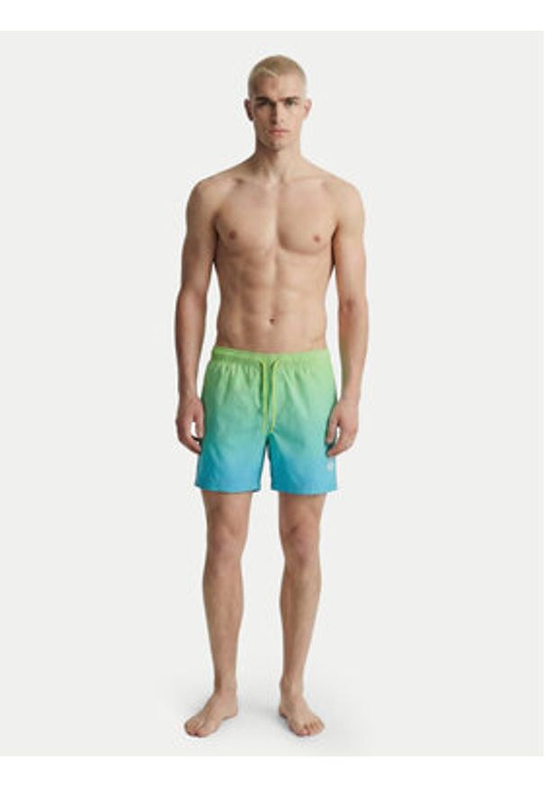 Jack & Jones Szorty kąpielowe Maui Horizon 12291438 Zielony Regular Fit. Kolor: zielony. Materiał: syntetyk