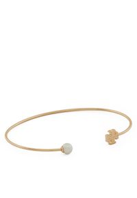 Tory Burch Bransoletka Kira Pearl Cuff 157968 Złoty. Materiał: metalowe. Kolor: złoty