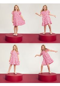 Sinsay - Sukienka z bufkami w serduszka allover - wielobarwny #1