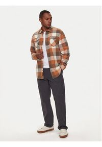 Vans Koszula Flannel Classic VN000HNH Beżowy Classic Fit. Kolor: beżowy. Materiał: bawełna