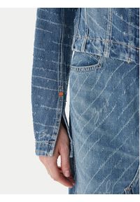 BOSS Kurtka jeansowa 50542426 Niebieski Slim Fit. Kolor: niebieski. Materiał: bawełna