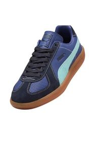 Buty do chodzenia męskie Puma Army Trainer City. Zapięcie: sznurówki. Kolor: niebieski. Materiał: guma, tkanina, skóra, materiał, syntetyk. Szerokość cholewki: normalna. Sport: turystyka piesza