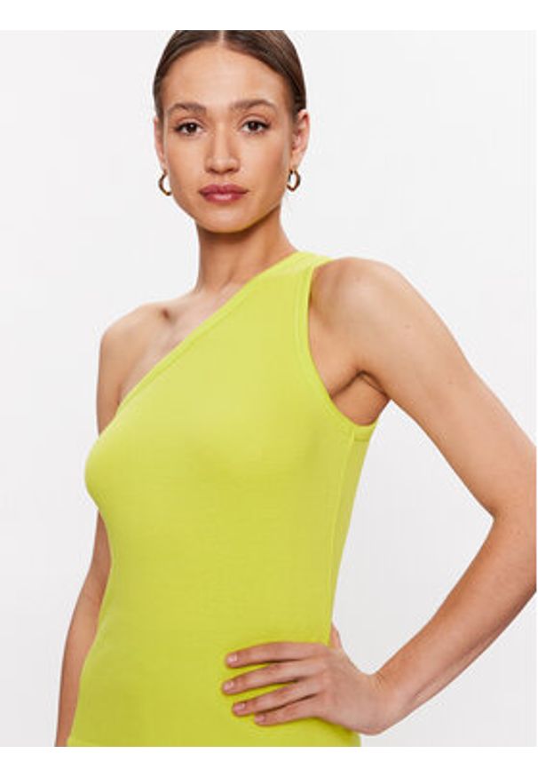 b.young Top Sanana 20813300 Żółty Slim Fit. Kolor: żółty. Materiał: bawełna