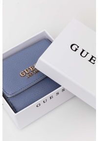 Guess portfel damski kolor fioletowy. Kolor: fioletowy. Materiał: materiał. Wzór: gładki #6