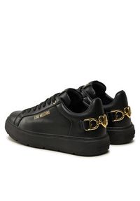 Love Moschino - LOVE MOSCHINO Sneakersy JA15394G0LIA0000 Czarny. Kolor: czarny. Materiał: skóra #3