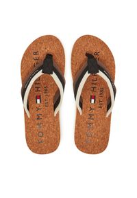 TOMMY HILFIGER - Tommy Hilfiger Japonki FM0FM05647 Czarny. Kolor: czarny. Materiał: materiał