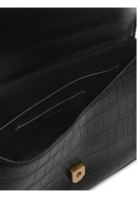 Calvin Klein Torebka Ck Croc Conv Chain Medium Bag LV04F3284G Czarny. Kolor: czarny. Materiał: skórzane #3