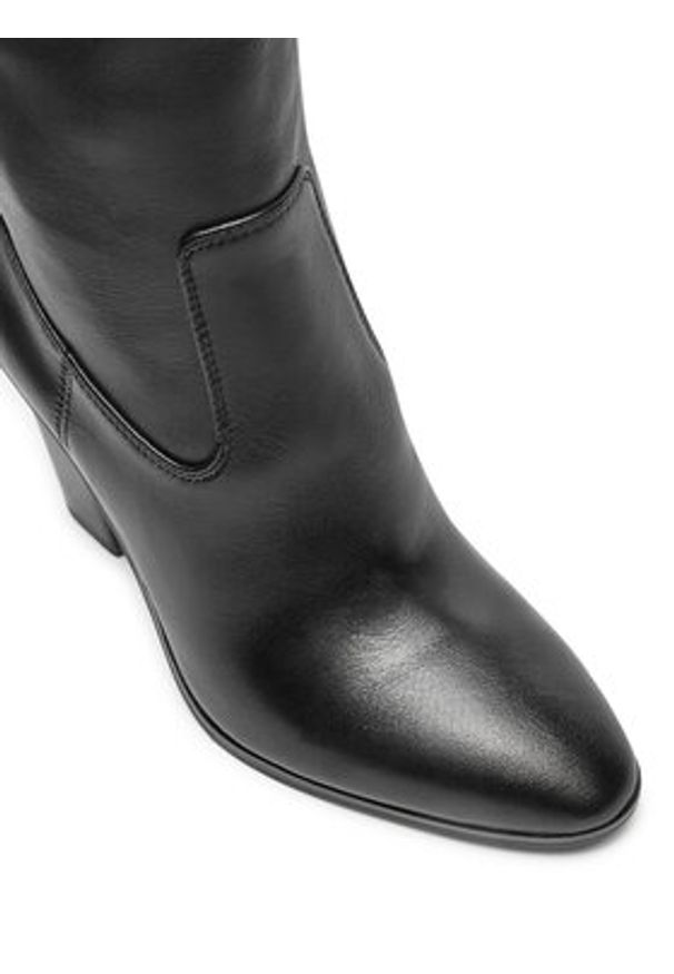 Aldo Kozaki Glajar 13805911 Czarny. Kolor: czarny. Materiał: skóra