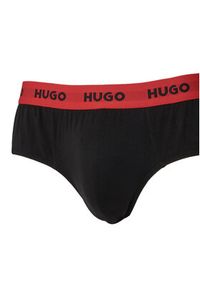 Hugo - HUGO Komplet slipów Hipbrief Triple 50532570 Czarny. Kolor: czarny. Materiał: bawełna #3