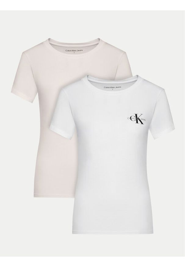 Calvin Klein Jeans Komplet 2 t-shirtów J20J219734 Kolorowy Slim Fit. Materiał: bawełna. Wzór: kolorowy
