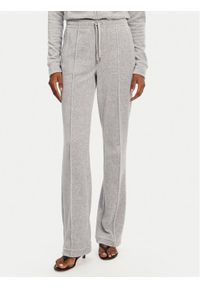 Juicy Couture Spodnie dresowe Tina JCAPW045 Szary Regular Fit. Kolor: szary. Materiał: syntetyk