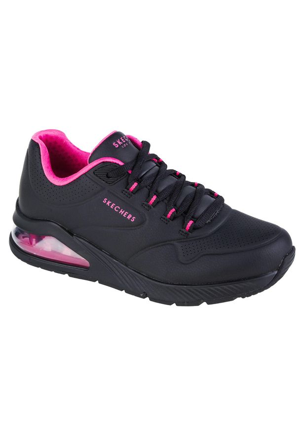 skechers - Buty sportowe Sneakersy damskie, Skechers Uno 2 - 2nd Best. Zapięcie: sznurówki. Kolor: wielokolorowy, różowy, czarny. Materiał: guma, materiał, skóra, syntetyk. Szerokość cholewki: normalna. Sport: turystyka piesza