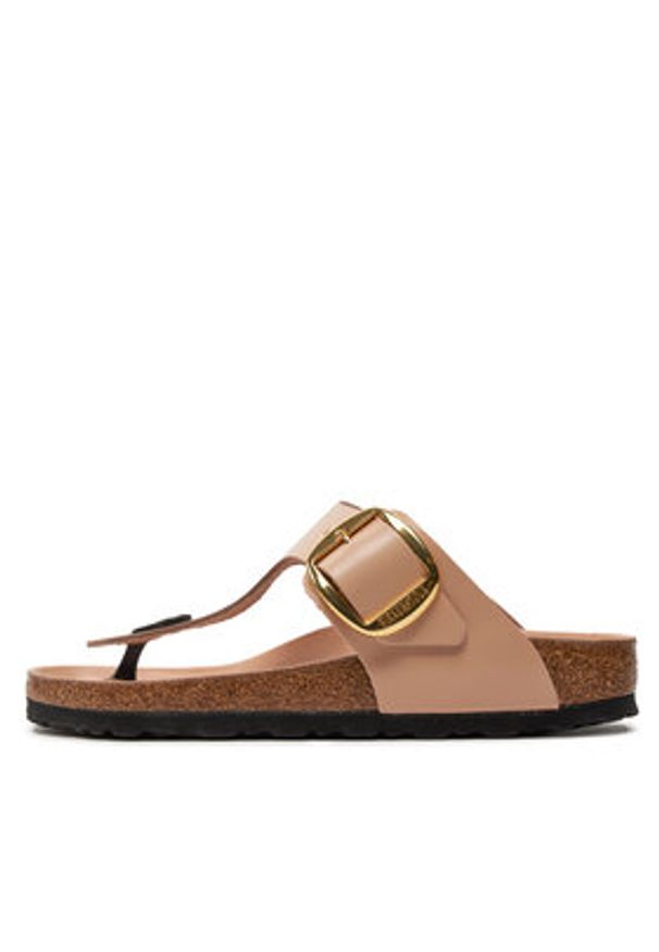 Birkenstock Japonki Gizeh 1026572 Beżowy. Kolor: beżowy. Materiał: skóra