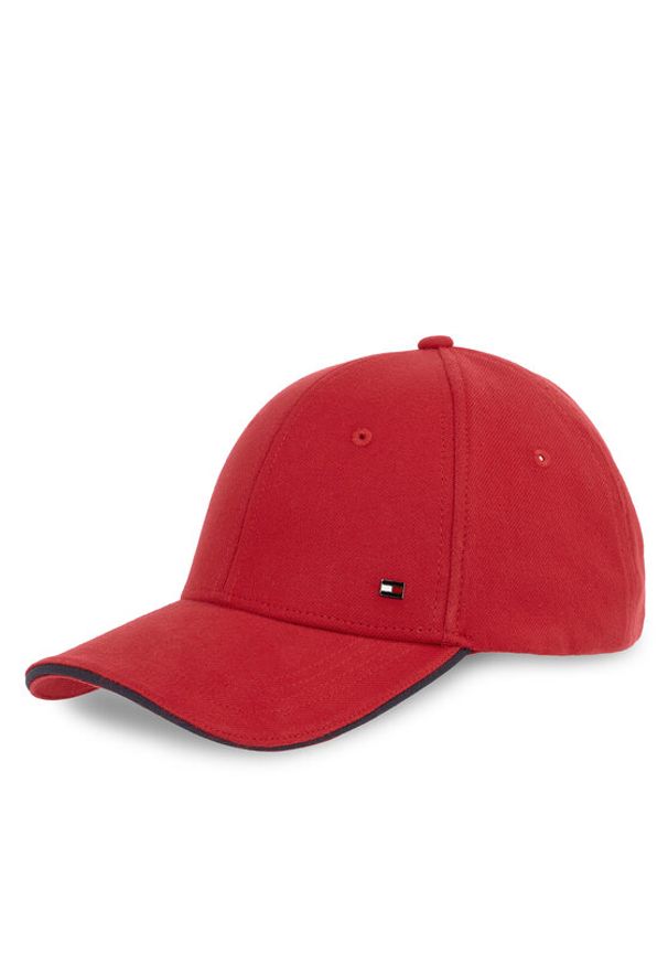 TOMMY HILFIGER - Tommy Hilfiger Czapka z daszkiem Th Corp Flannel 6 Panel Cap AM0AM13164 Czerwony. Kolor: czerwony. Materiał: materiał, bawełna