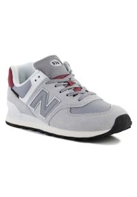 Buty New Balance U574KBR szare. Okazja: na co dzień. Kolor: szary. Materiał: materiał, tkanina, syntetyk, guma. Szerokość cholewki: normalna. Model: New Balance 574 #2