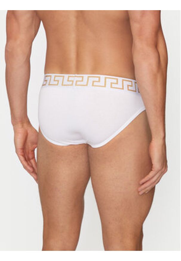 VERSACE - Versace Slipy AU10027 1A10011 Biały. Kolor: biały. Materiał: bawełna