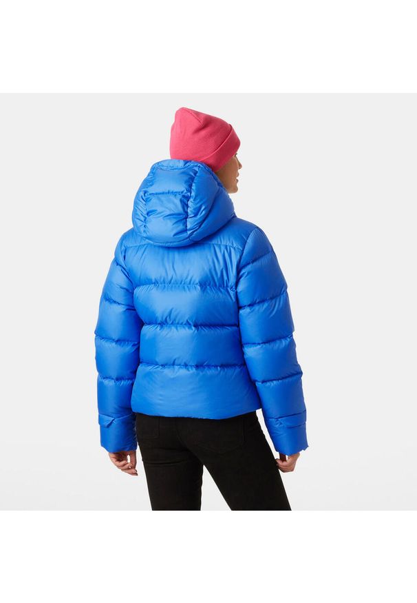Damska kurtka z kapturem Helly Hansen Essence. Typ kołnierza: kaptur. Kolor: niebieski. Materiał: puch
