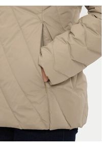 TOMMY HILFIGER - Tommy Hilfiger Kurtka puchowa Chevron WW0WW42623 Beżowy Regular Fit. Kolor: beżowy. Materiał: syntetyk