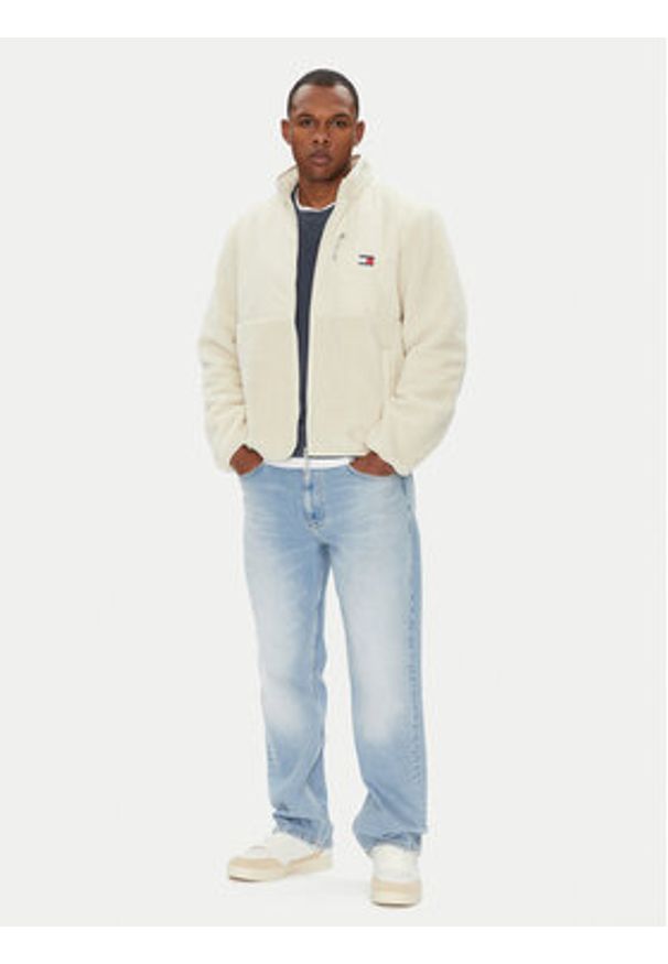 Tommy Jeans Kurtka przejściowa Novelty DM0DM21682 Beżowy Regular Fit. Kolor: beżowy. Materiał: syntetyk