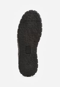 Born2be - Czarne Sneakersy Vices na Grubej Podeszwie z Geometryczną Aplikacją Leanae. Kolor: czarny. Materiał: jeans. Wzór: geometria, aplikacja #5