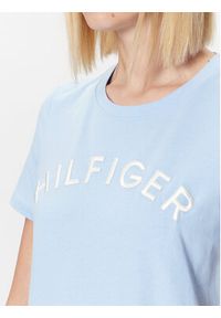 TOMMY HILFIGER - Tommy Hilfiger T-Shirt Varsity WW0WW37864 Błękitny Regular Fit. Kolor: niebieski. Materiał: bawełna #4
