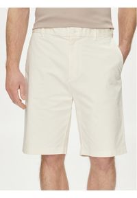 Calvin Klein Szorty materiałowe Sateen K10K112831 Écru Regular Fit. Materiał: bawełna #1