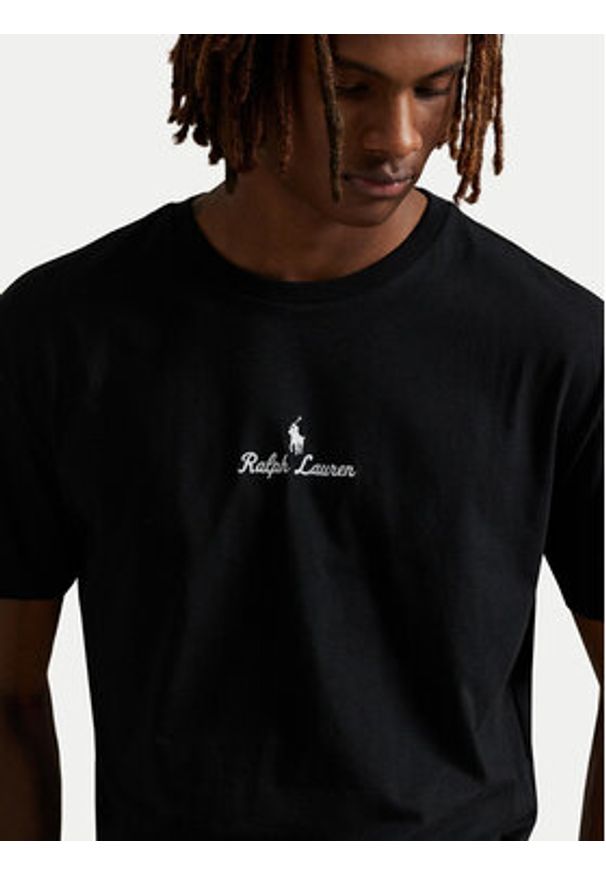 Polo Ralph Lauren T-Shirt 710981370001 Czarny Classic Fit. Typ kołnierza: polo. Kolor: czarny. Materiał: bawełna