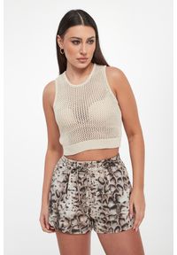 Pinko - Top damski ażurowy Morus PINKO. Wzór: ażurowy #1