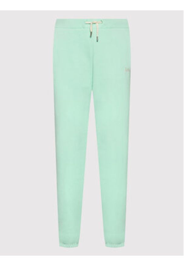 Lee Spodnie dresowe L32MLJ40 112320634 Zielony Relaxed Fit. Kolor: zielony. Materiał: bawełna