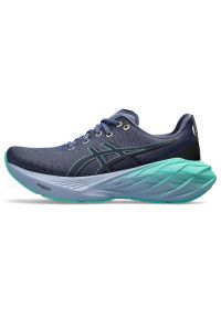 Buty do biegania Asics Novablast 4 W 1012B510401 niebieskie. Kolor: niebieski. Wzór: geometria. Sport: bieganie #3